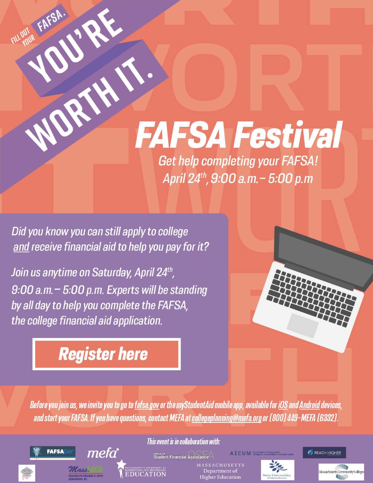FAFSA Day MASFAA Massachusetts Association of Student Financial Aid